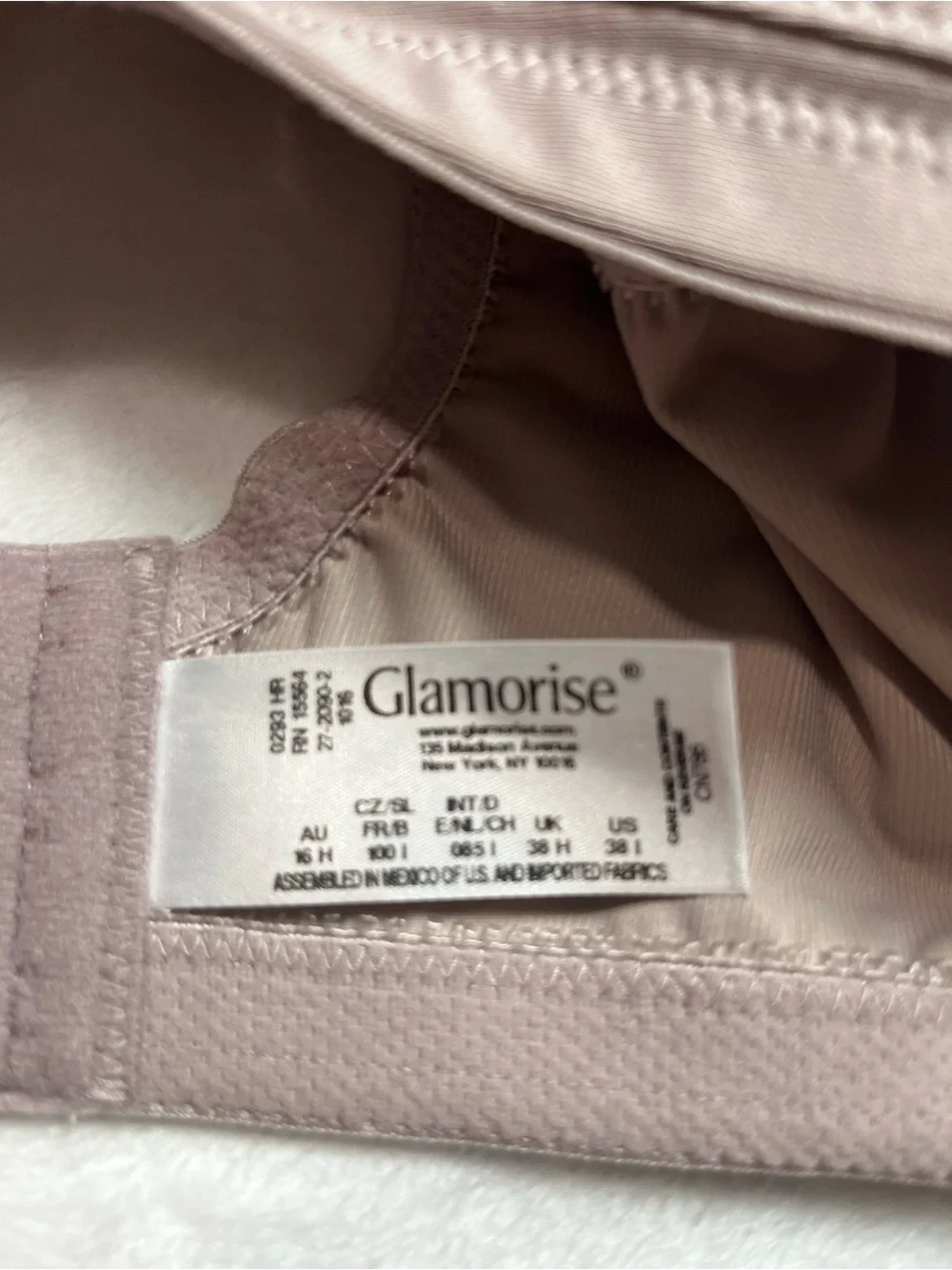 Bra Glamorise Women's Full Figure Plus 38 I MagicLift Wirefree Minimizer Support